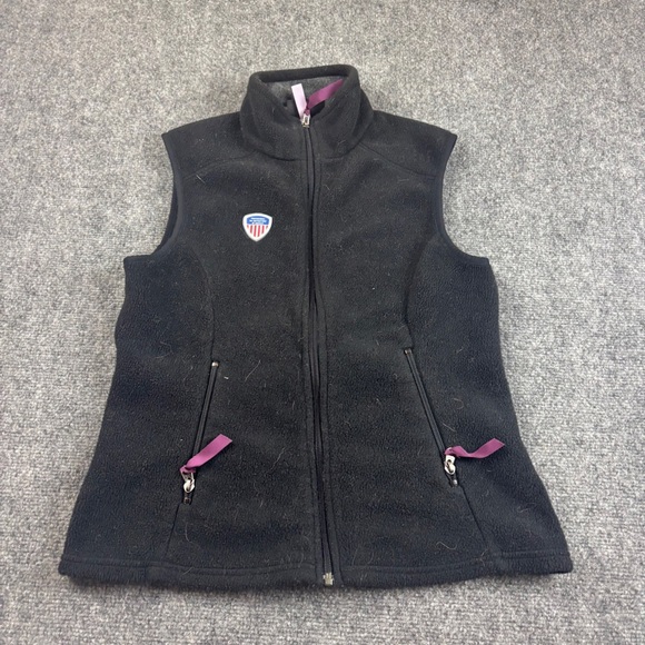 PATAGONIA Women’s Black Synchilla Fleece Vest PSI patch size: Small - Picture 1 of 8